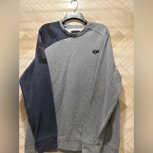 Fox Racing Sweater Mens' Extra Large Gray Blue Long Sleeve xl